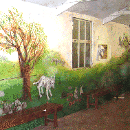 Mural with lamb